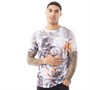 Fluid Mens Palm Print T-Shirt White