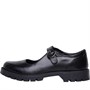 Fluid Junior Leather Cleated Sole T-Bar Shoes Black