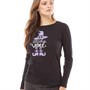 Fluid Womens Witchy Long Sleeve Top Black