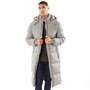 Fluid Vestes Puffa Maxi Length Homme Gris