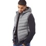 Fluid Mens Hooded Padded Gilet Grey