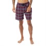 Fluid Mens Pyjama Shorts Burg/Navy