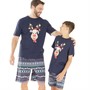 Fluid Pyjama Reindeer Homme Bleu Marine