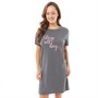 Fluid Womens Nightdress T-Shirt Dark Charcoal Marl
