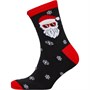 Fluid Mens Novelty Santa Socks Black/Red