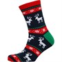 Fluid Mens Novelty Jacquard Socks Navy/Red/Green