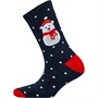 Fluid Junior Novelty Polar Bear Socks Navy/Red