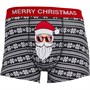 Fluid Mens Novelty Santa Trunks Black Fairisle