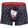 Fluid Mens Novelty Snowman Trunks Navy Multi