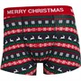 Fluid Mens Novelty Jacquard Trunks Navy/Red/Green