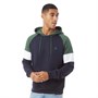 Fluid Mens Stripe Sleeve Hoodie Navy/Oceanic