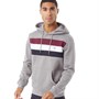 Fluid Sweats à Capuche Stripe Chest Homme Gris