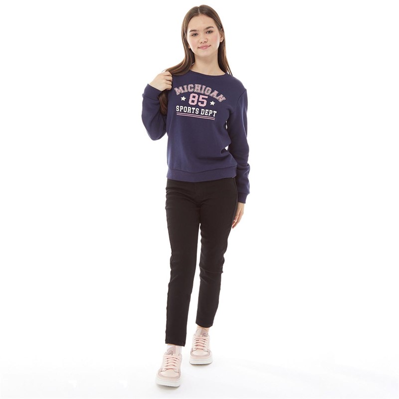 Fluid Meisjes Sports Dept Sweaters Marineblauw