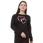 Fluid Piger Hearts Sweatshirts Sort