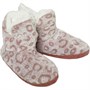 Fluid Womens Leopard Faux Fur Bootee Slippers Pink