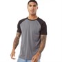 Fluid T-Shirts Raglan Homme Gris