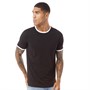 Fluid T-Shirts Ringer Homme Noir