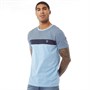 Fluid T-Shirts Puppytooth Homme Bleu Clair