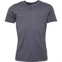 Fluid Heren Henley T-shirts Grijs