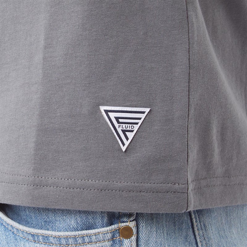 Fluid Heren Henley T-shirts Grijs