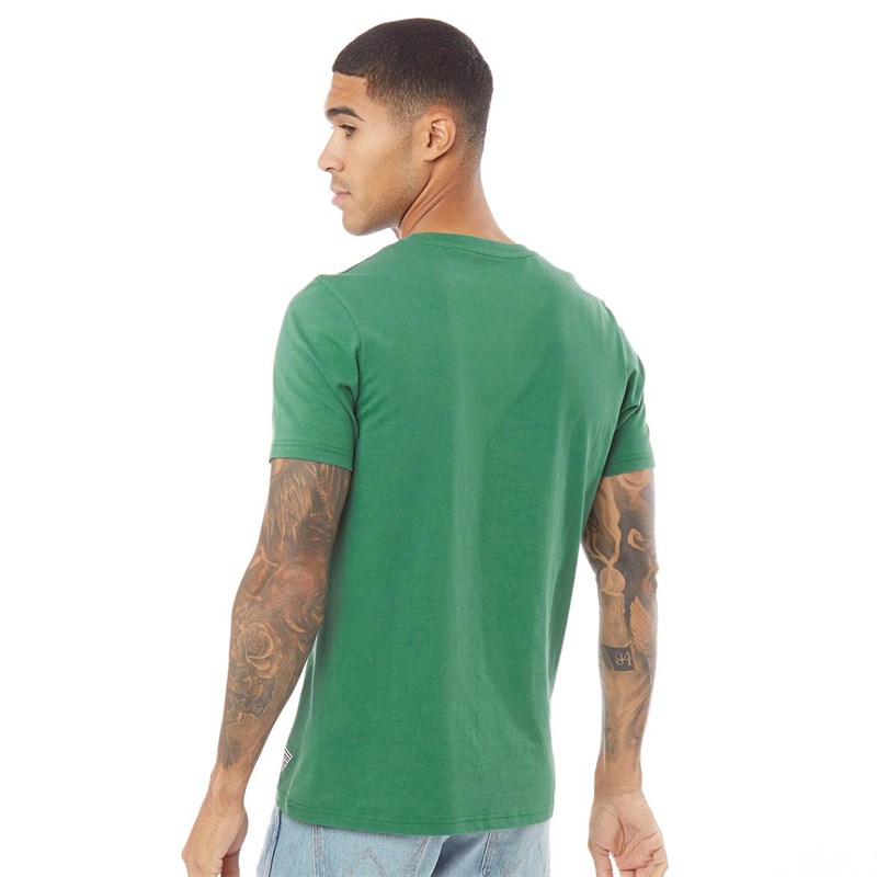 Fluid Herren Henley 60 T-Shirts Grün