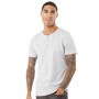 Fluid Mens Henley T-Shirt Grey Marl