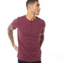 Fluid Mens Henley T-Shirt New Maroon