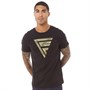 Fluid Mens Camo Logo T-Shirt Black