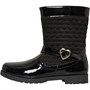 Fluid Junior Girls Patent Boots Black