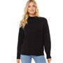 Fluid Womens Crew Neck Sweater Black