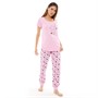 Fluid Womens Star Pyjama Set Pink