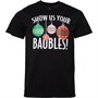 Fluid Mens Christmas Novelty T-shirt Black