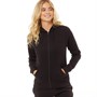 Fluid Womens Zip Through Hoodie Black