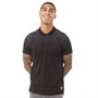 Fluid Polos à manches courtes Houndstooth Checked Shoulder Homme Noir