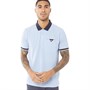 Fluid Heren Polo’s met korte mouwen Gemeleerd Lichtblauw