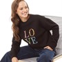 Fluid Dames Love Sweaters Zwart