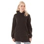 Fluid Womens Longline Hoodie Black