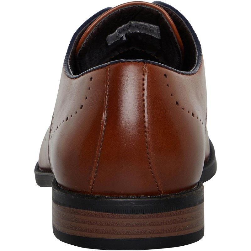 Fluid Mens Brogue Shoes Tan