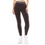 Fluid Womens Jacquard Waistband Leggings Black