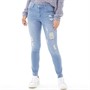 Fluid Jean Skinny Femme Bleu Clair
