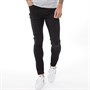 Fluid Herren Ripped Knee Skinny Jeans Schwarz