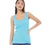 Fluid Womens Ribbed Vest Blue