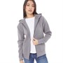 Fluid Womens Zip Through Hoodie Charcoal