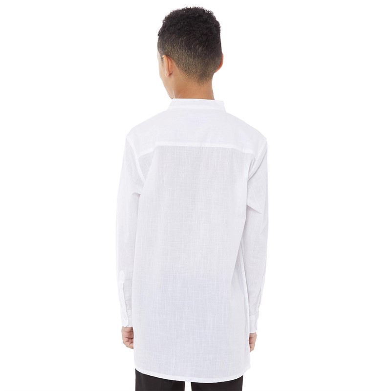 Fluid Boys Kurta Shirt White