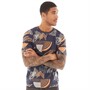 Fluid Mens AOP Printed T-Shirt Navy/Multi