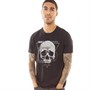 Fluid Mens Skull Print T-Shirt Black