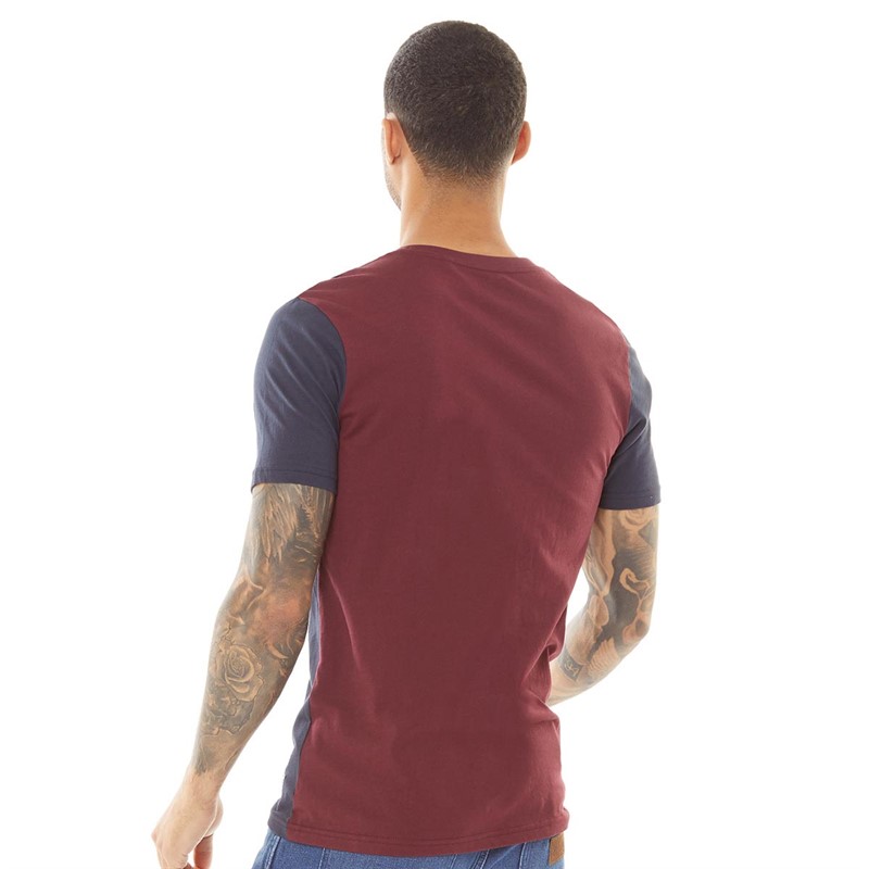 Fluid Herre T-shirts Bordeaux