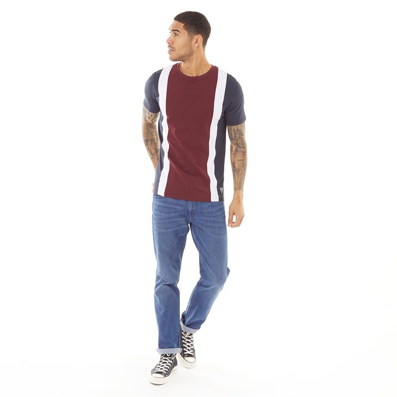 Fluid Herre T-shirts Bordeaux