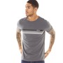 Fluid Mens Chest Stripe T-Shirt Irongate