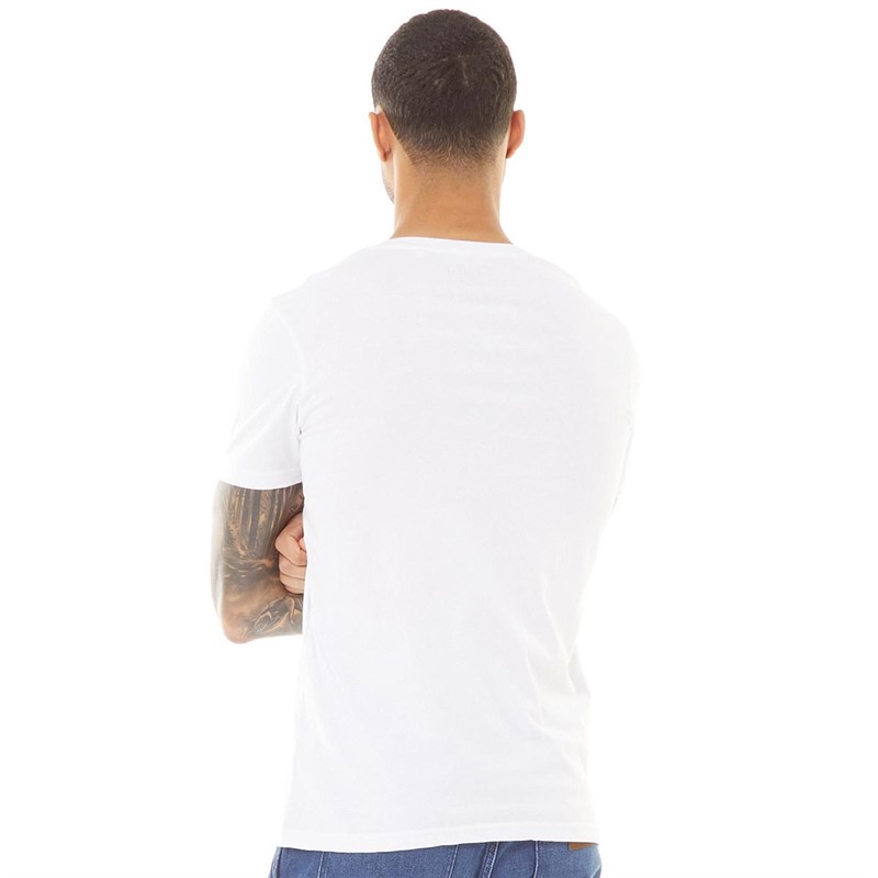 Fluid Mens Chest Stripe T-Shirt White